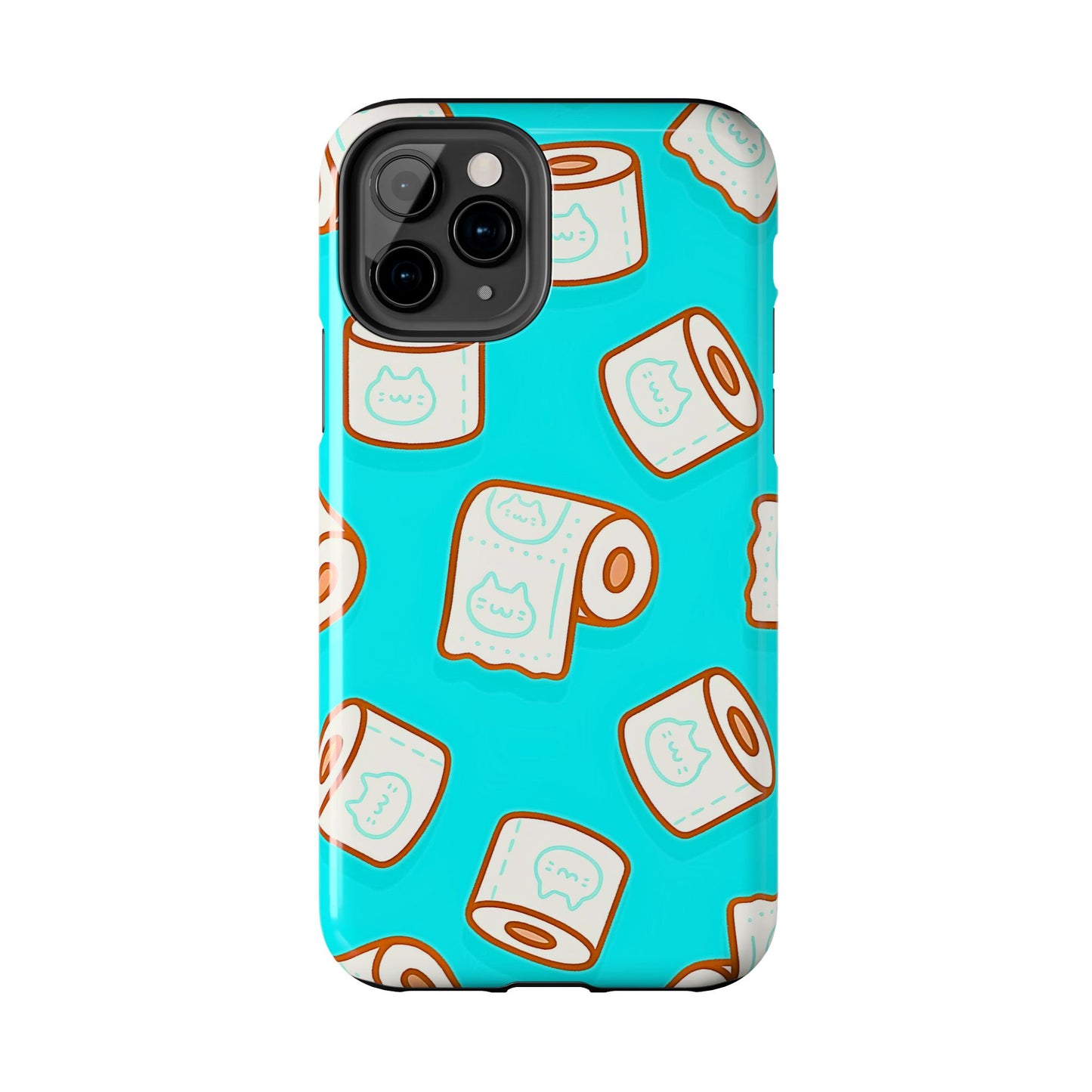 Funda resistente para teléfono con estampado de papel higiénico kawaii | Estética