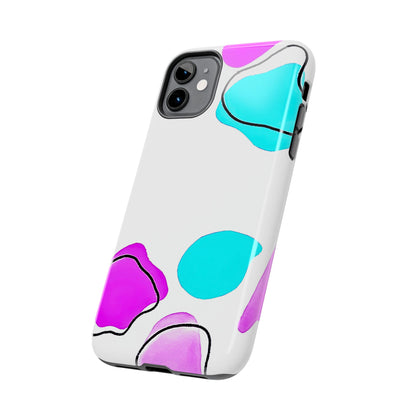 Abstract Shapes Preppy Pastel Style (Version 2) Tough Phone Case | Aesthetic