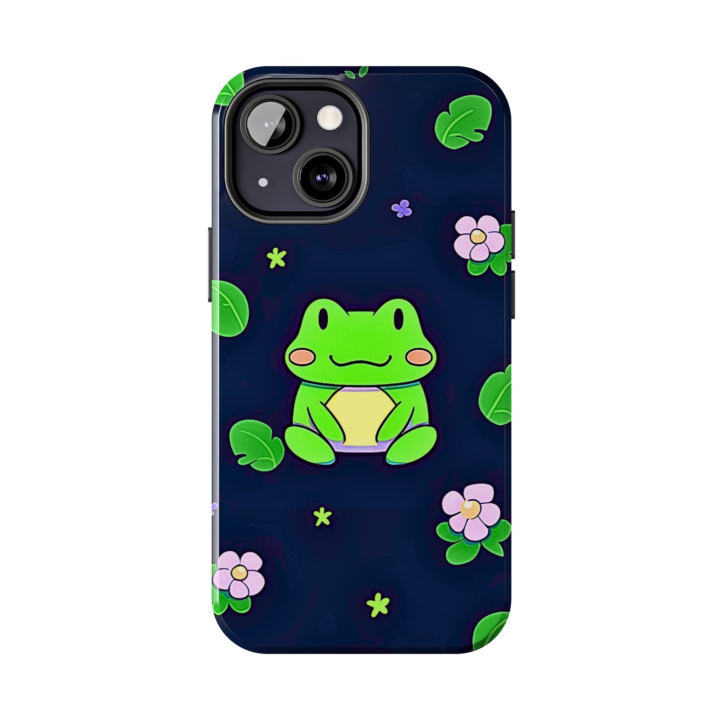 Adorable Froggy Black Tough Phone Case | Animals