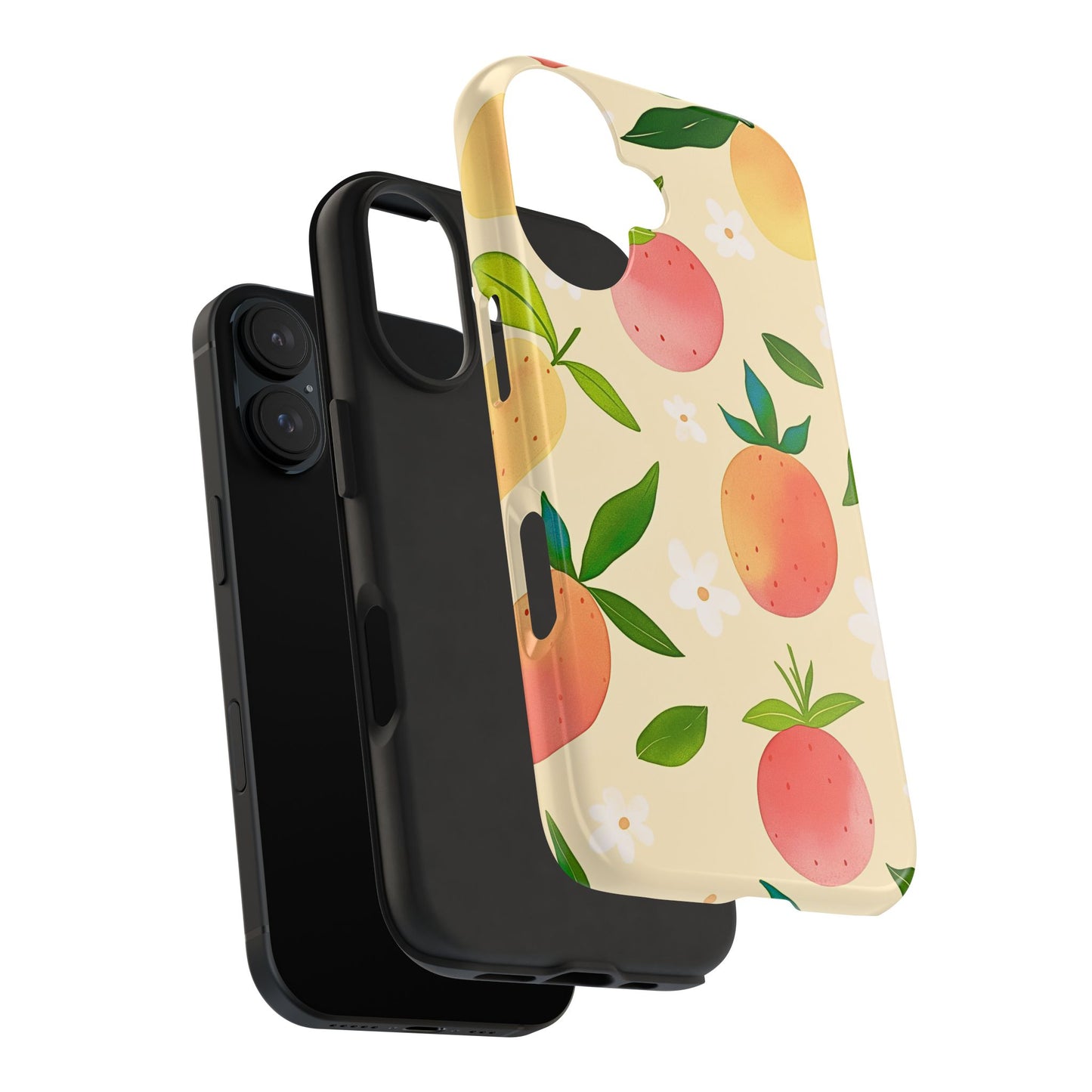 Mango Orange Fruit Pattern Tough Phone Case | Aesthetic