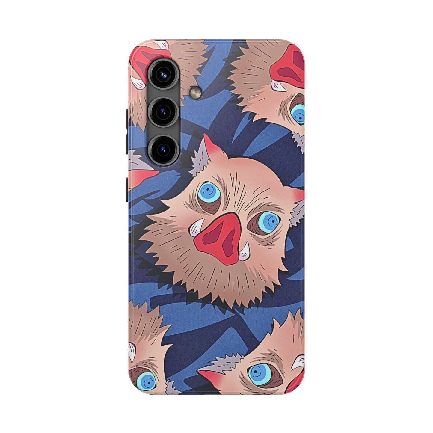 Inosuke Hashibira Head Pattern Tough Phone Case | Anime - Demon Slayer