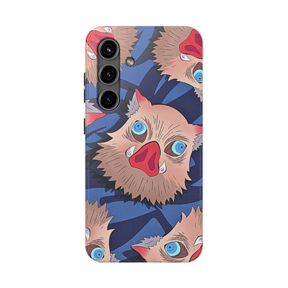 Inosuke Hashibira Head Pattern Tough Phone Case | Anime - Demon Slayer