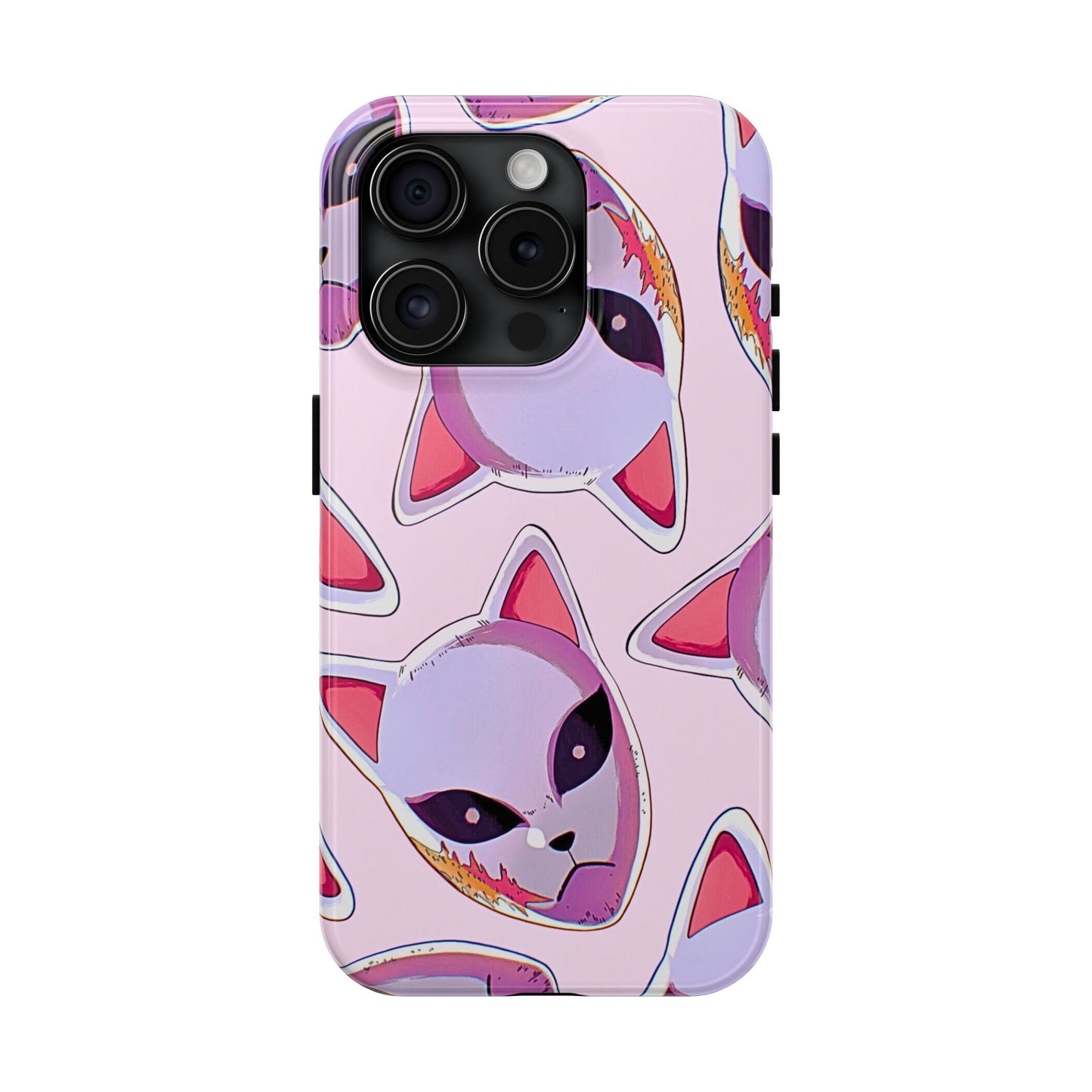 Sabito Fox Mask Pattern Tough Phone Case | Anime - Demon Slayer