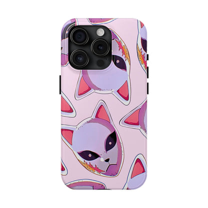 Sabito Fox Mask Pattern Tough Phone Case | Anime - Demon Slayer
