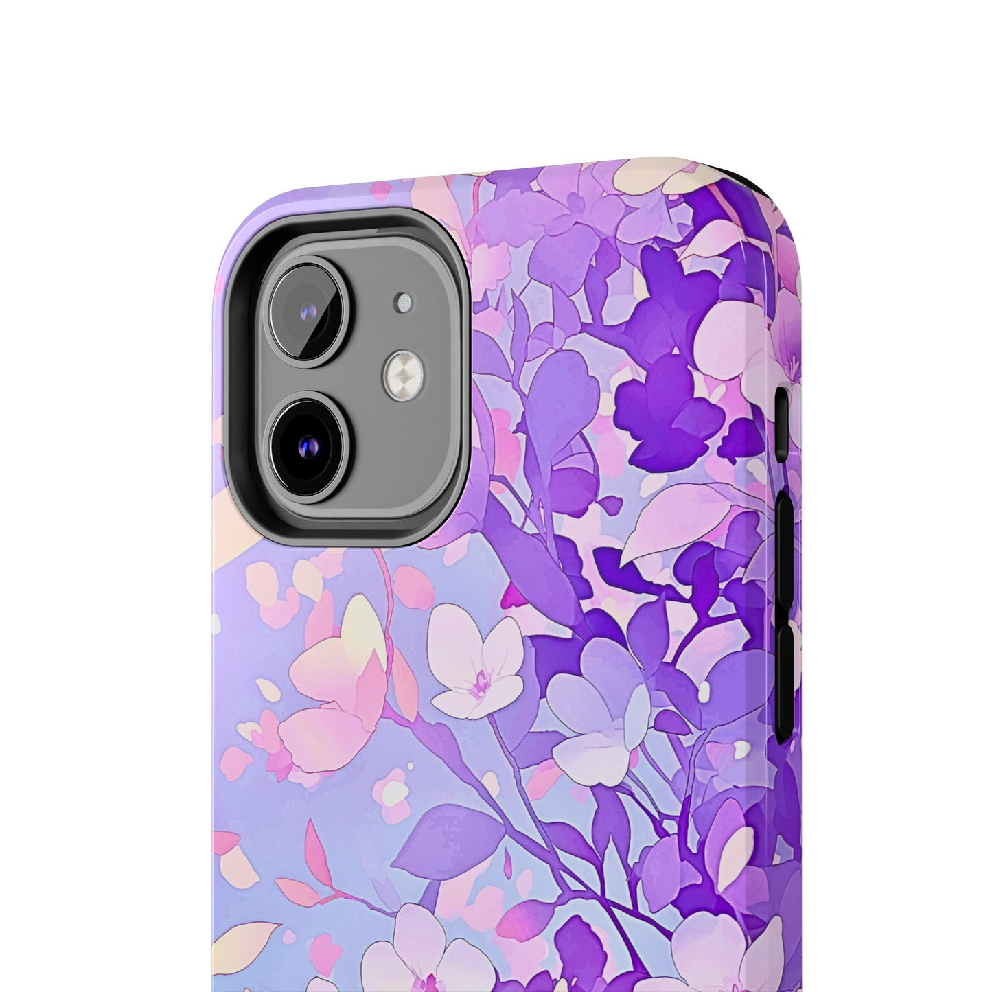 Funda resistente para teléfono con delicados estampados florales en tonos pastel | Estética