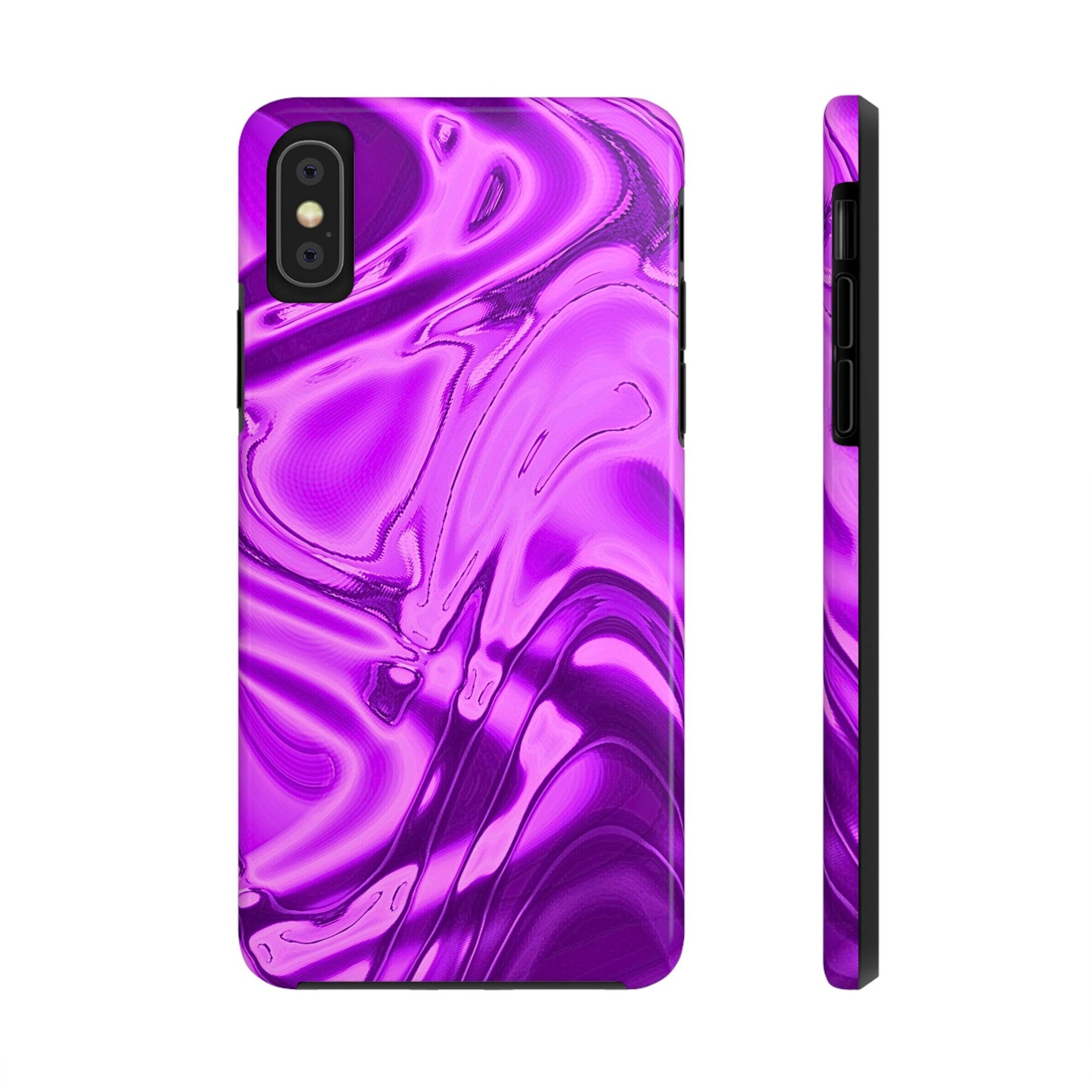 Liquid Metal Purple Tough Phone Case | Aesthetic