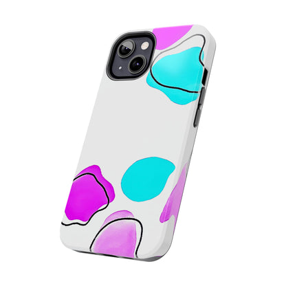 Abstract Shapes Preppy Pastel Style (Version 2) Tough Phone Case | Aesthetic