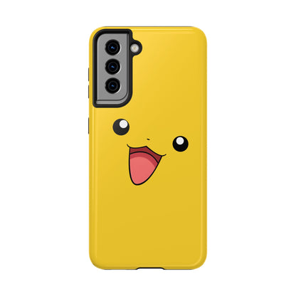 Electric Mouse Yellow Happy Face Minimal Design Tough Phone Case | Anime