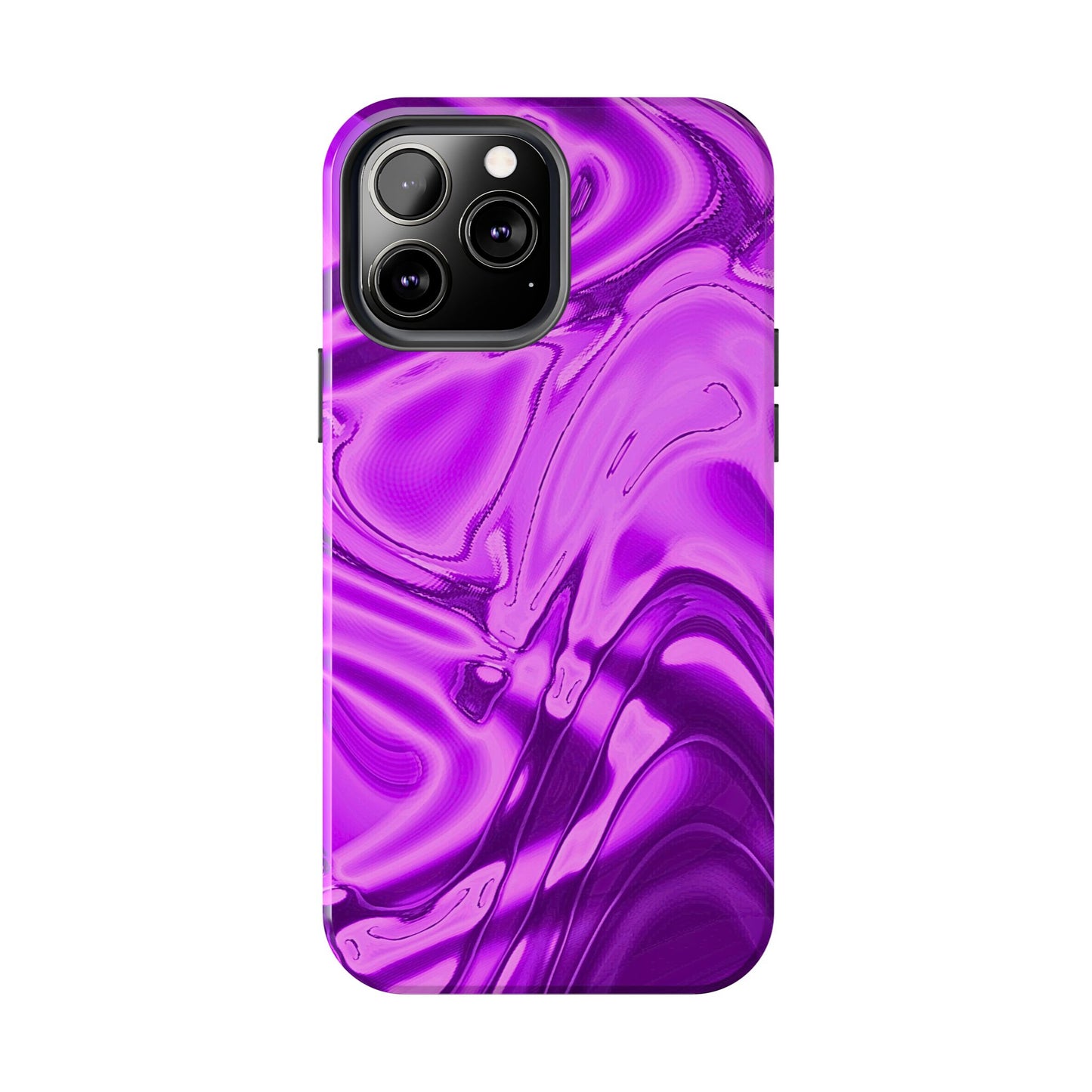 Liquid Metal Purple Tough Phone Case | Aesthetic