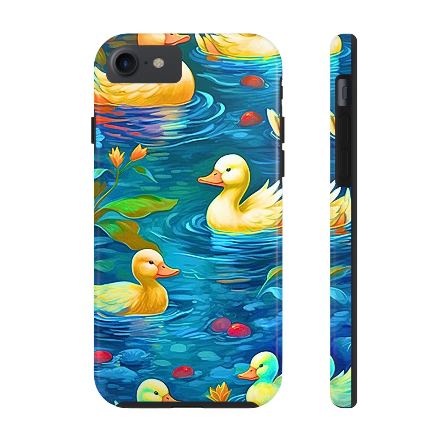 Ducks in the Pond Pattern Style Tough Phone Case | Animals