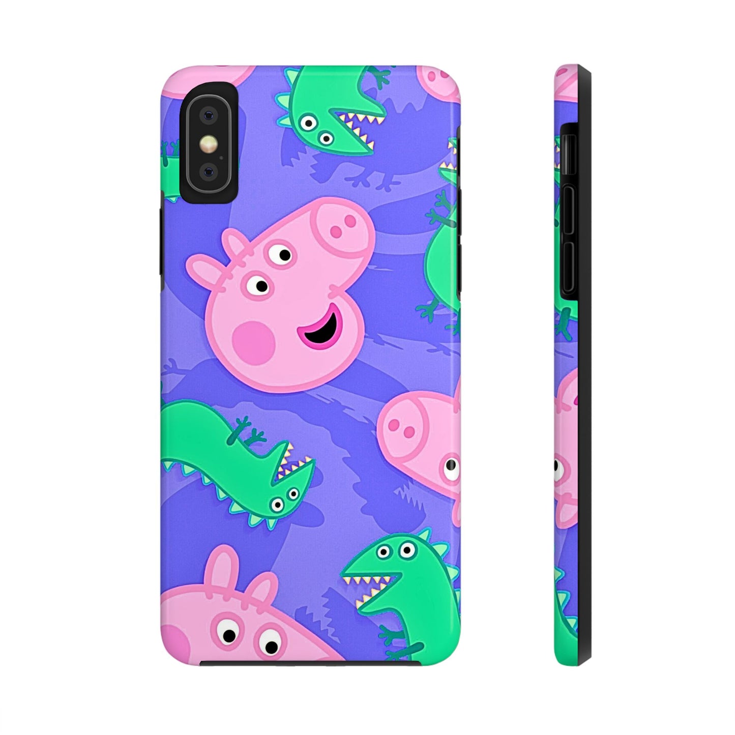 Peppa Pig & George Dinosaur Pattern Tough Phone Case | Cartoons - Peppa Pig
