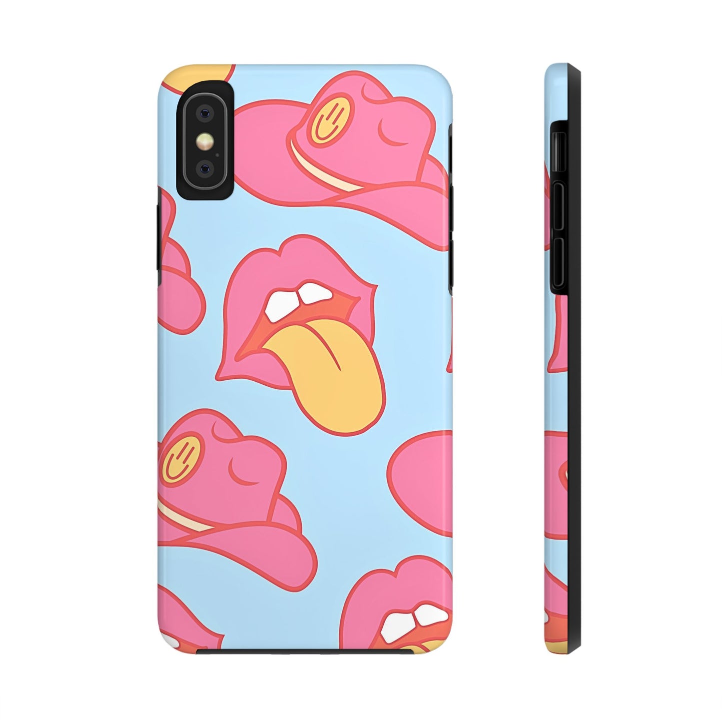 Funda resistente para teléfono con estampado de sombrero vaquero y labios sensuales (versión 1) | Estética