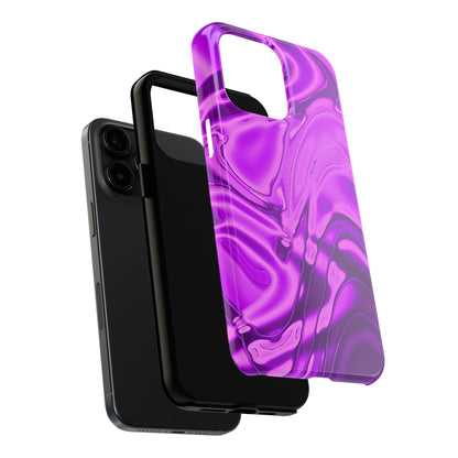 Liquid Metal Purple Tough Phone Case | Aesthetic