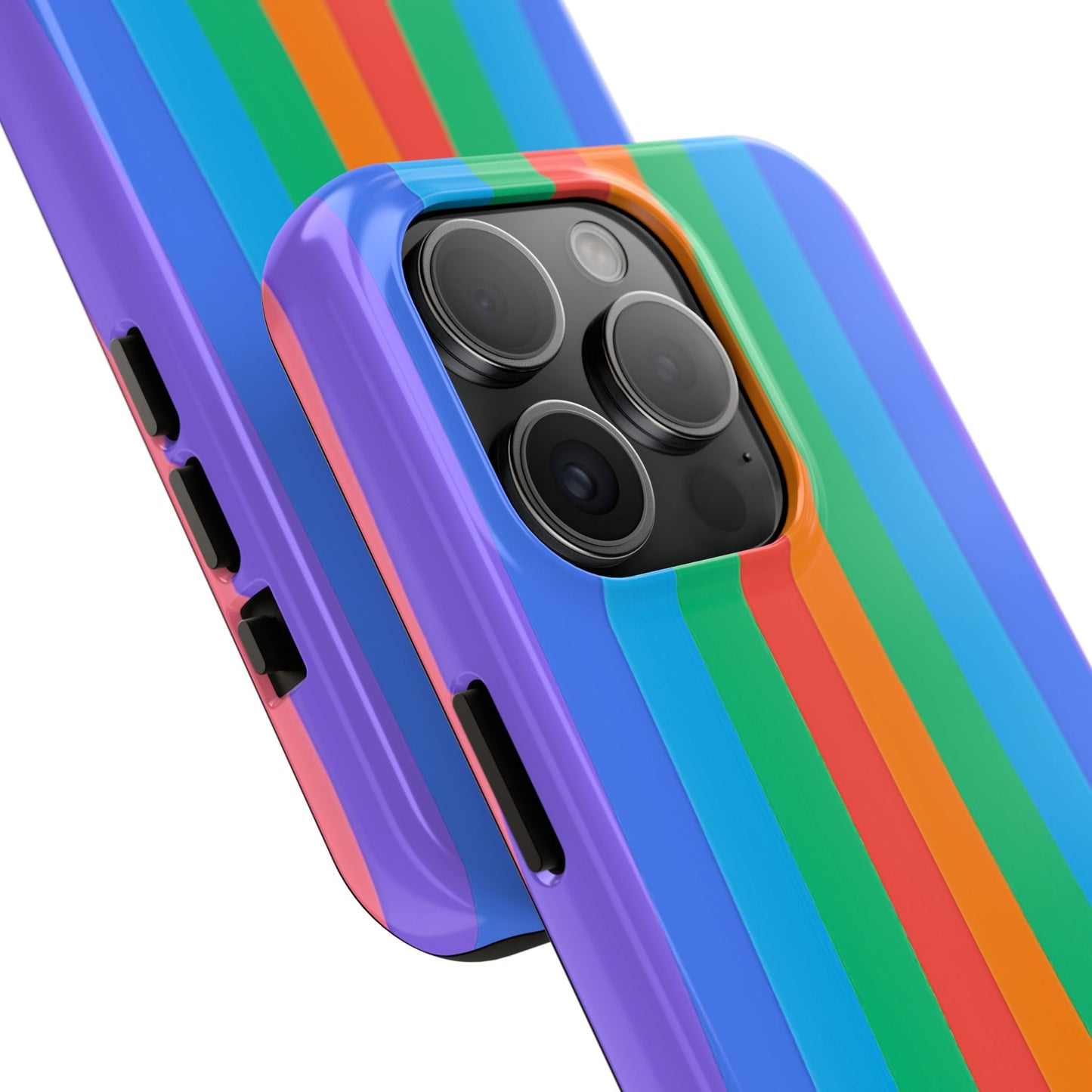 Funda resistente para teléfono con líneas de arcoíris hippies | Estética