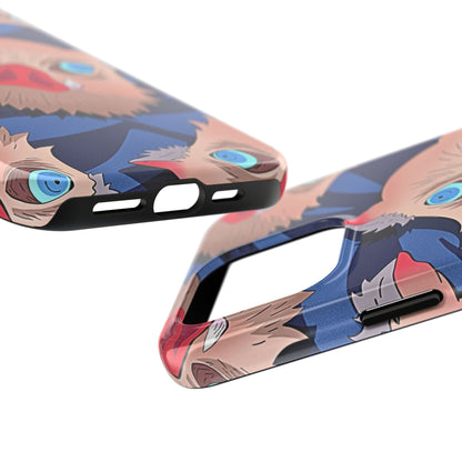 Inosuke Hashibira Head Pattern Tough Phone Case | Anime - Demon Slayer