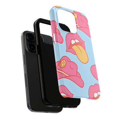 Funda resistente para teléfono con estampado de sombrero vaquero y labios sensuales (versión 1) | Estética
