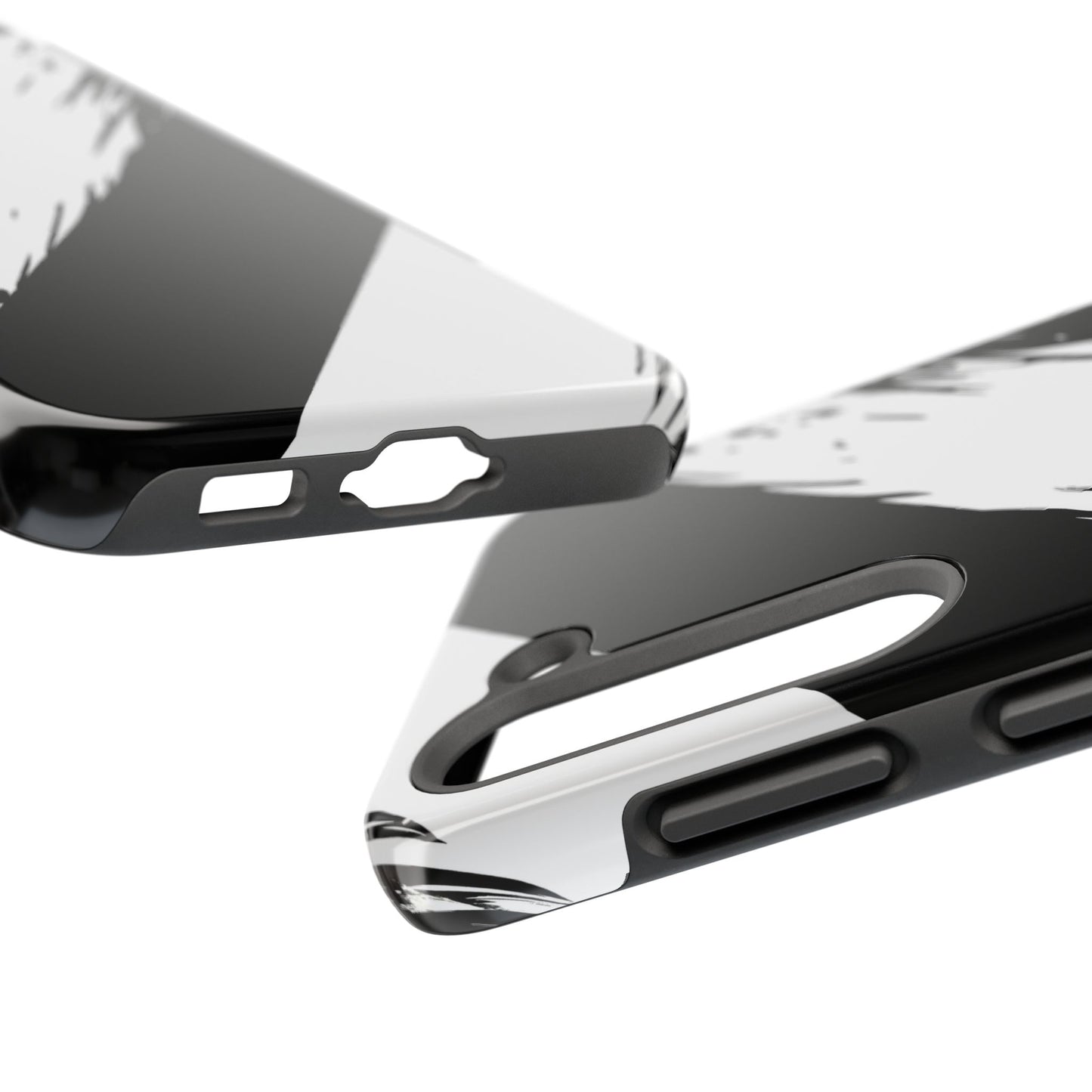 Funda/cubierta resistente para teléfono con rayas diagonales en blanco roto | Estética