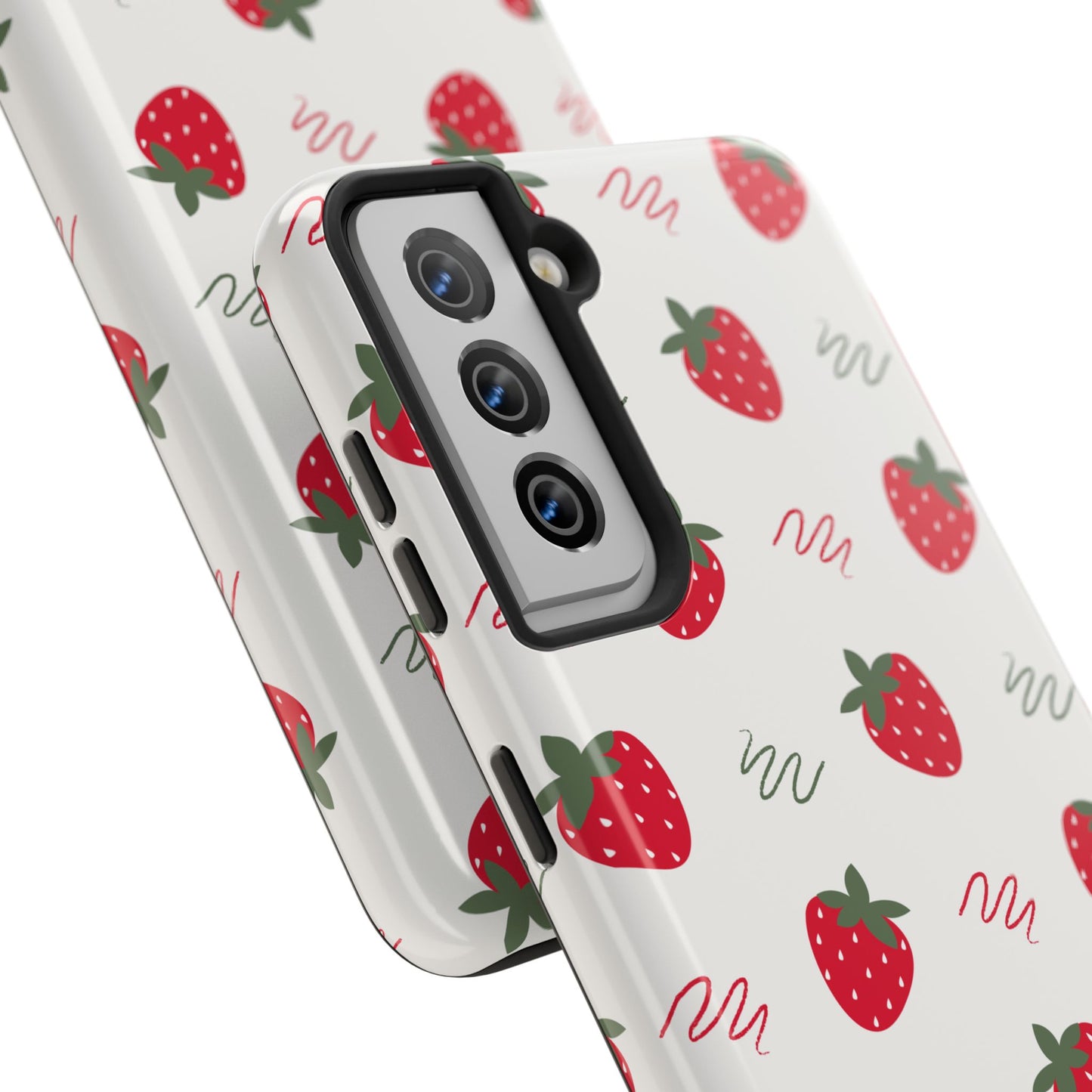Strawberry Doodle Delight Tough Phone Case | Food