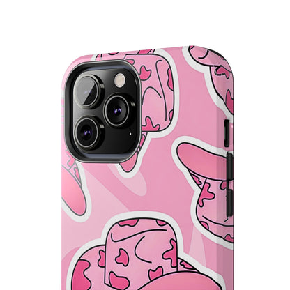 Pink Cowboy Hat Preppy Tough Phone Case | Aesthetic