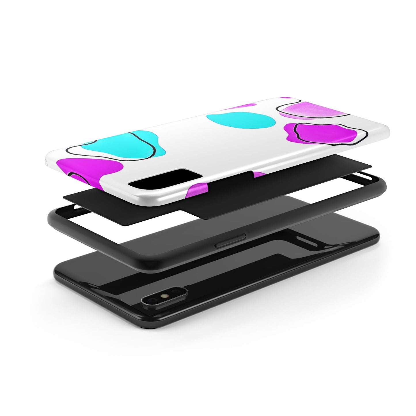 Abstract Shapes Preppy Pastel Style (Version 2) Tough Phone Case | Aesthetic