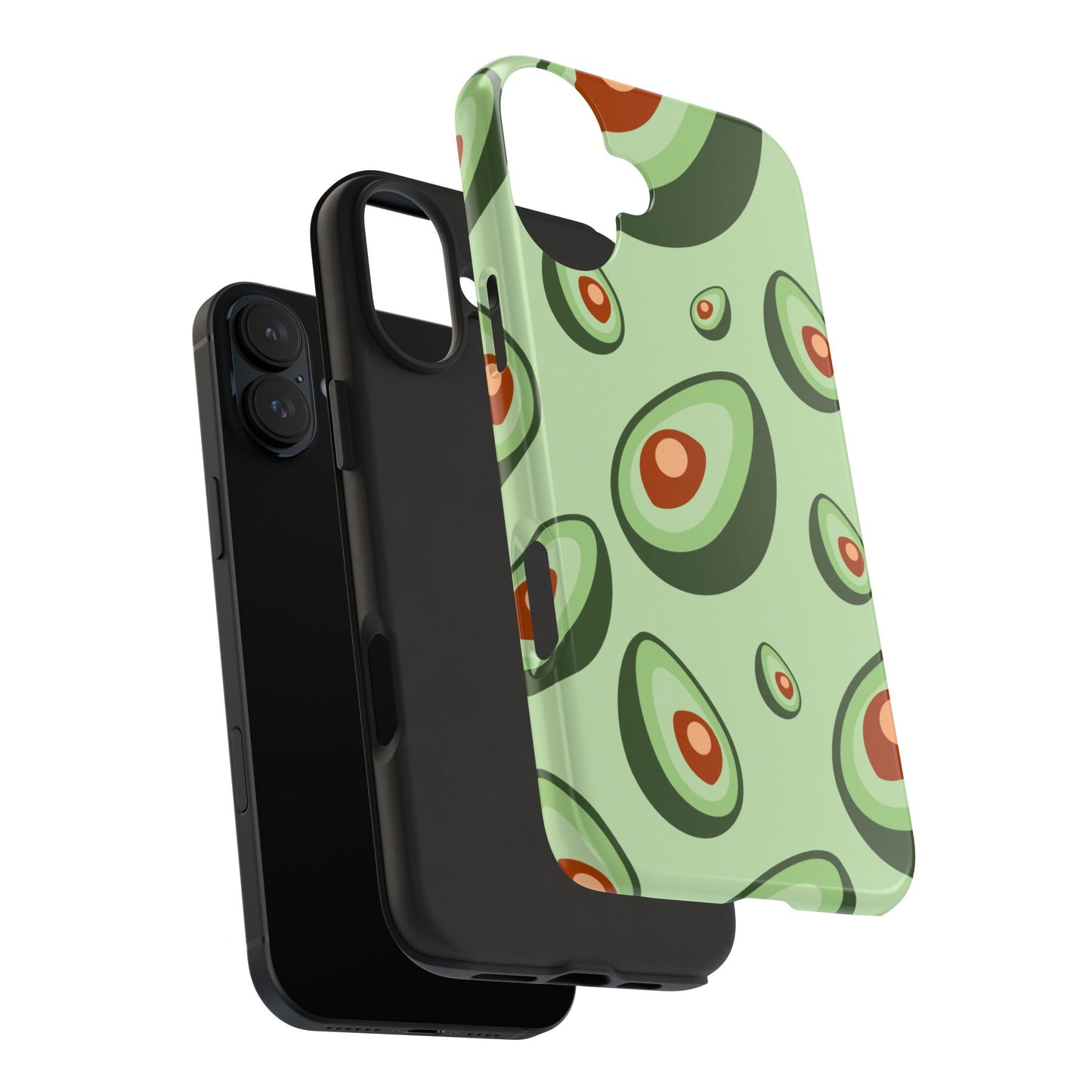 Trendy Avocado Pattern Green Aesthetic Minimal Fruit Phone Case | Food