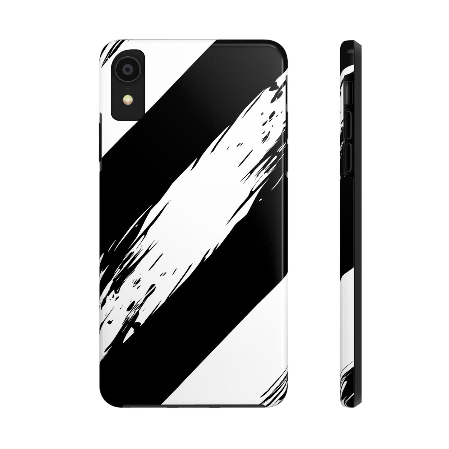 Funda/cubierta resistente para teléfono con rayas diagonales en blanco roto | Estética