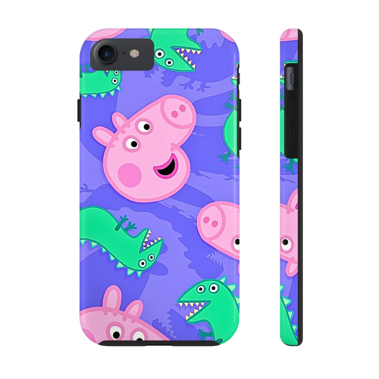 Peppa Pig & George Dinosaur Pattern Tough Phone Case | Cartoons - Peppa Pig