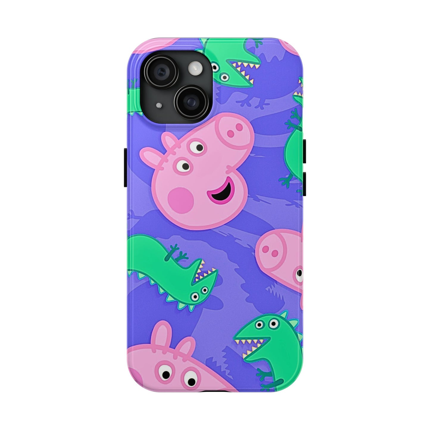 Peppa Pig & George Dinosaur Pattern Tough Phone Case | Cartoons - Peppa Pig