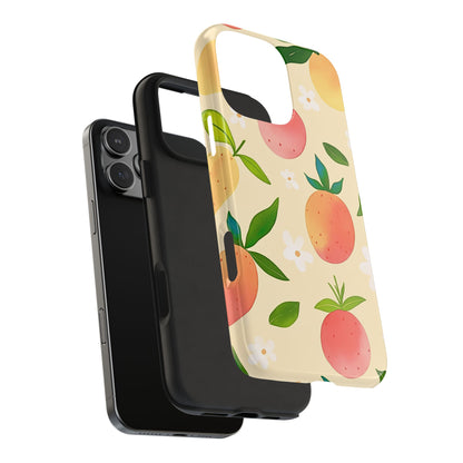 Mango Orange Fruit Pattern Tough Phone Case | Aesthetic