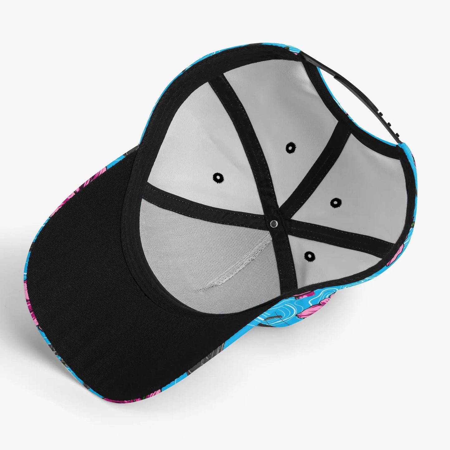 High Capacity Hibiscus Blue Baseball Cap