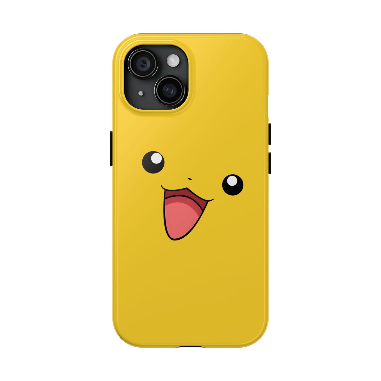 Electric Mouse Yellow Happy Face Minimal Design Tough Phone Case | Anime