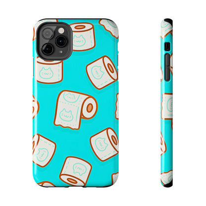 Funda resistente para teléfono con estampado de papel higiénico kawaii | Estética