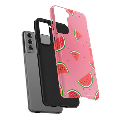 Pink and Red Gradient Watermelon Tough Phone Case | Food
