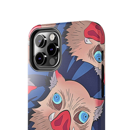 Inosuke Hashibira Head Pattern Tough Phone Case | Anime - Demon Slayer