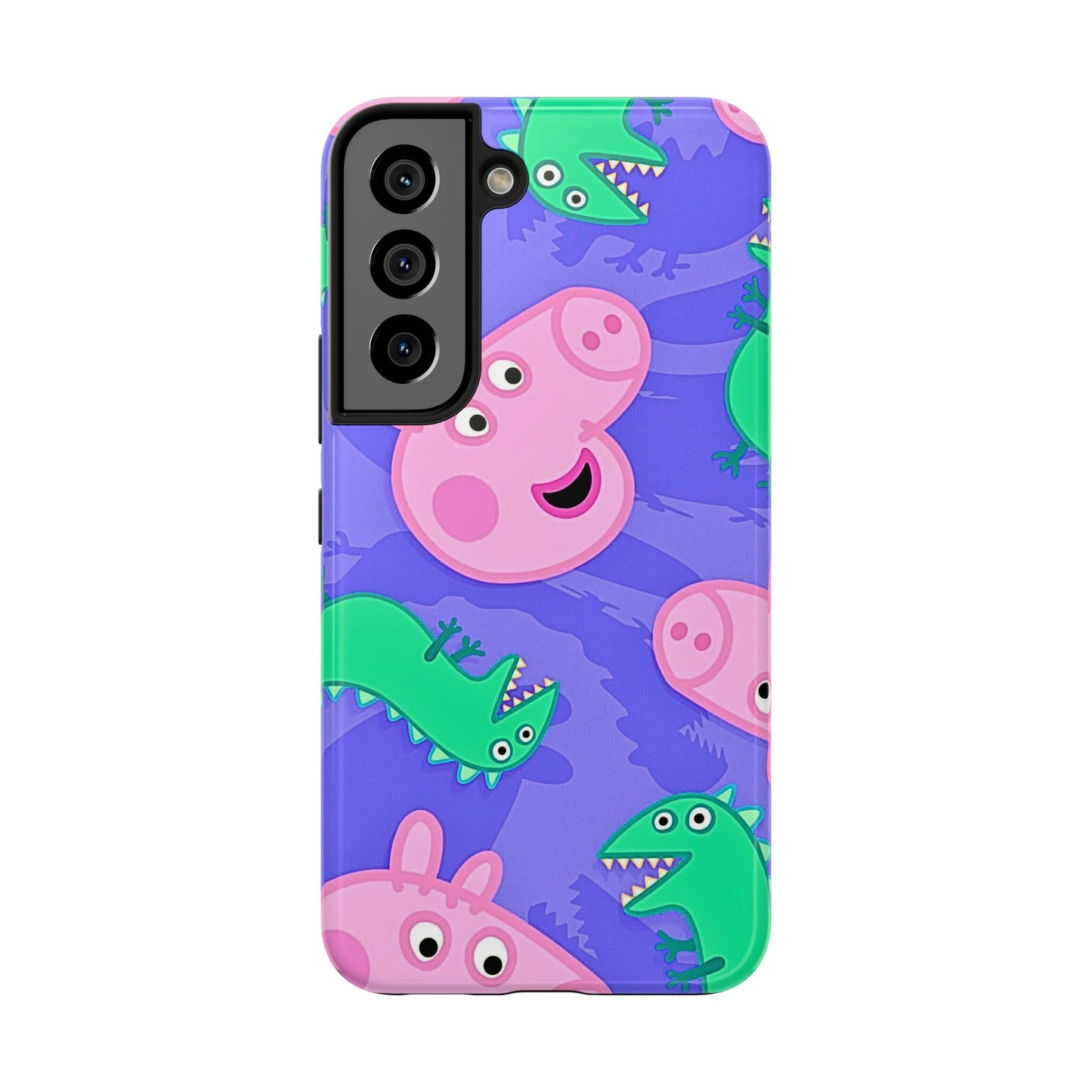 Peppa Pig & George Dinosaur Pattern Tough Phone Case | Cartoons - Peppa Pig