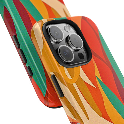 Abstract Autumn Leaves Tough Phone Case | Aesthetic