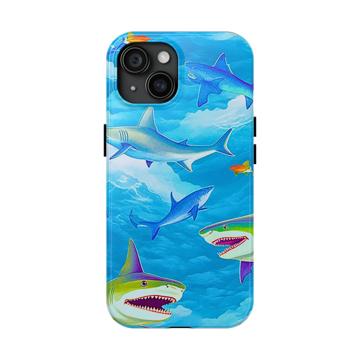 Sharks in the Sky Pattern Style Tough Phone Case | Animals