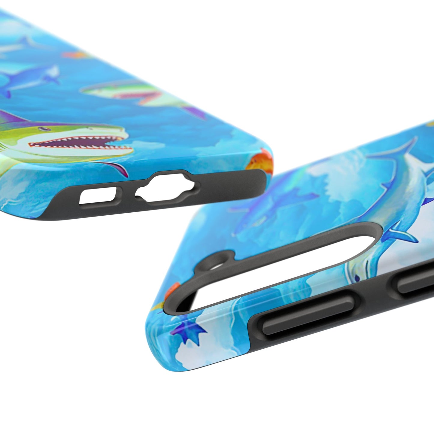 Sharks in the Sky Pattern Style Tough Phone Case | Animals