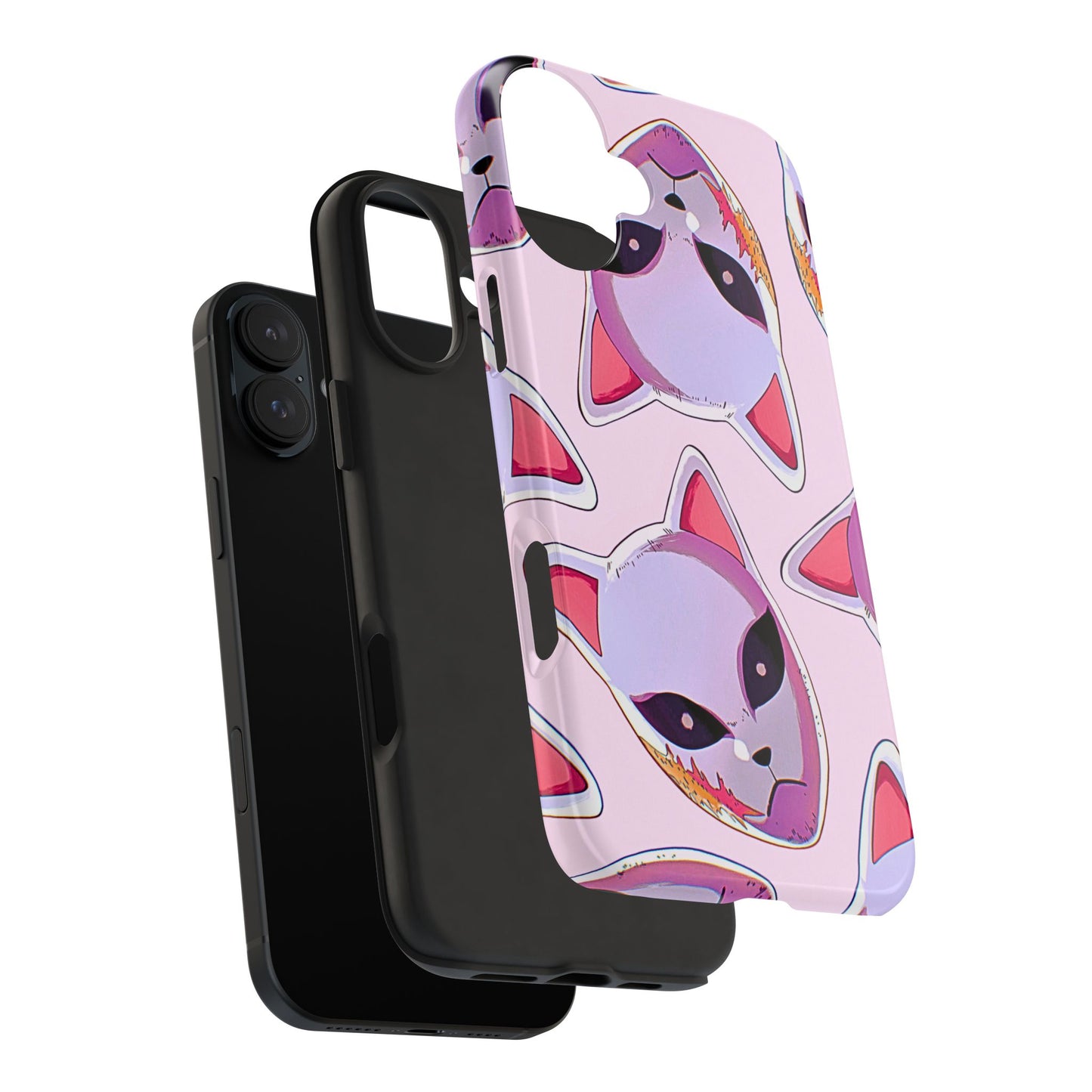 Sabito Fox Mask Pattern Tough Phone Case | Anime - Demon Slayer