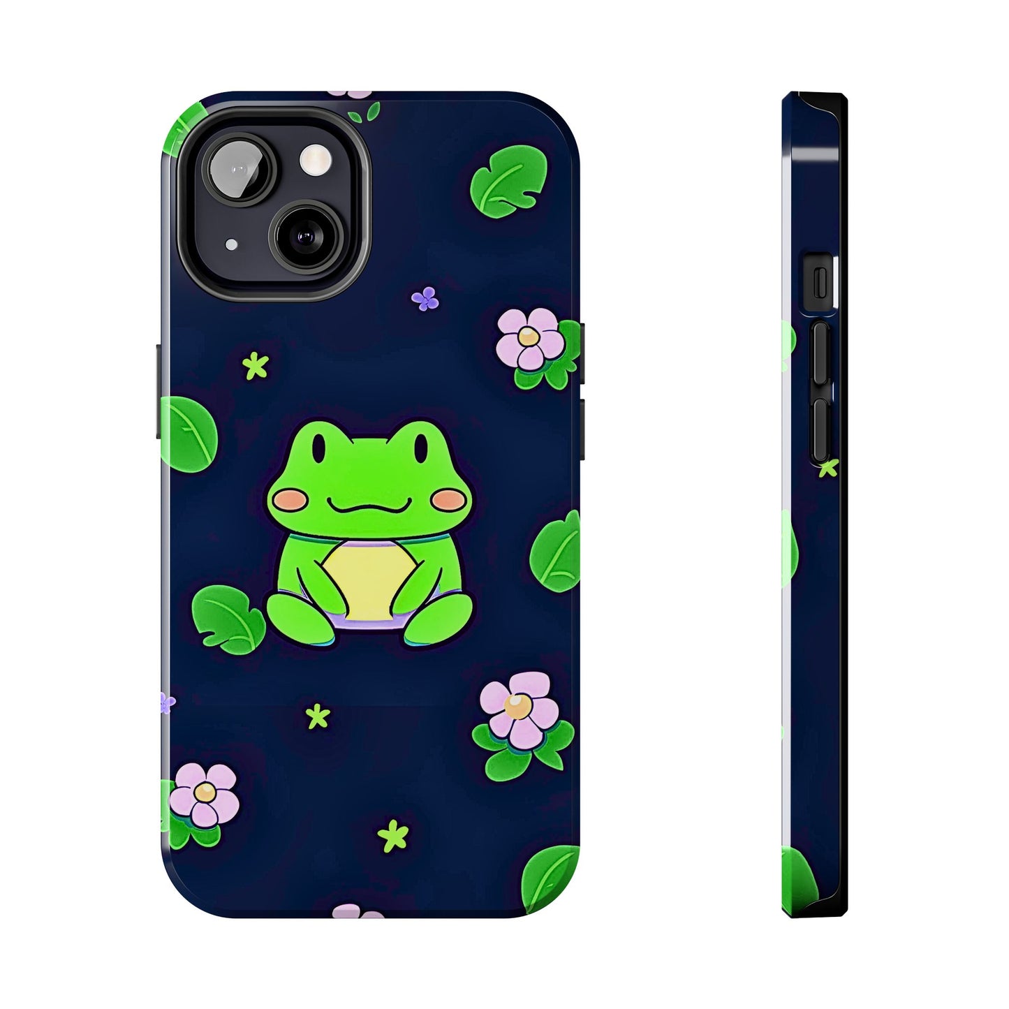 Adorable Froggy Black Tough Phone Case | Animals