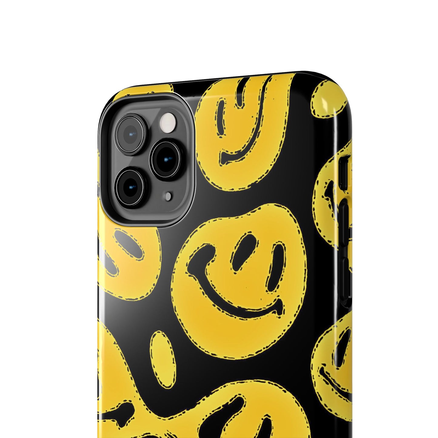 Funda resistente para teléfono con cara sonriente psicodélica colorida (versión 1) | Estética