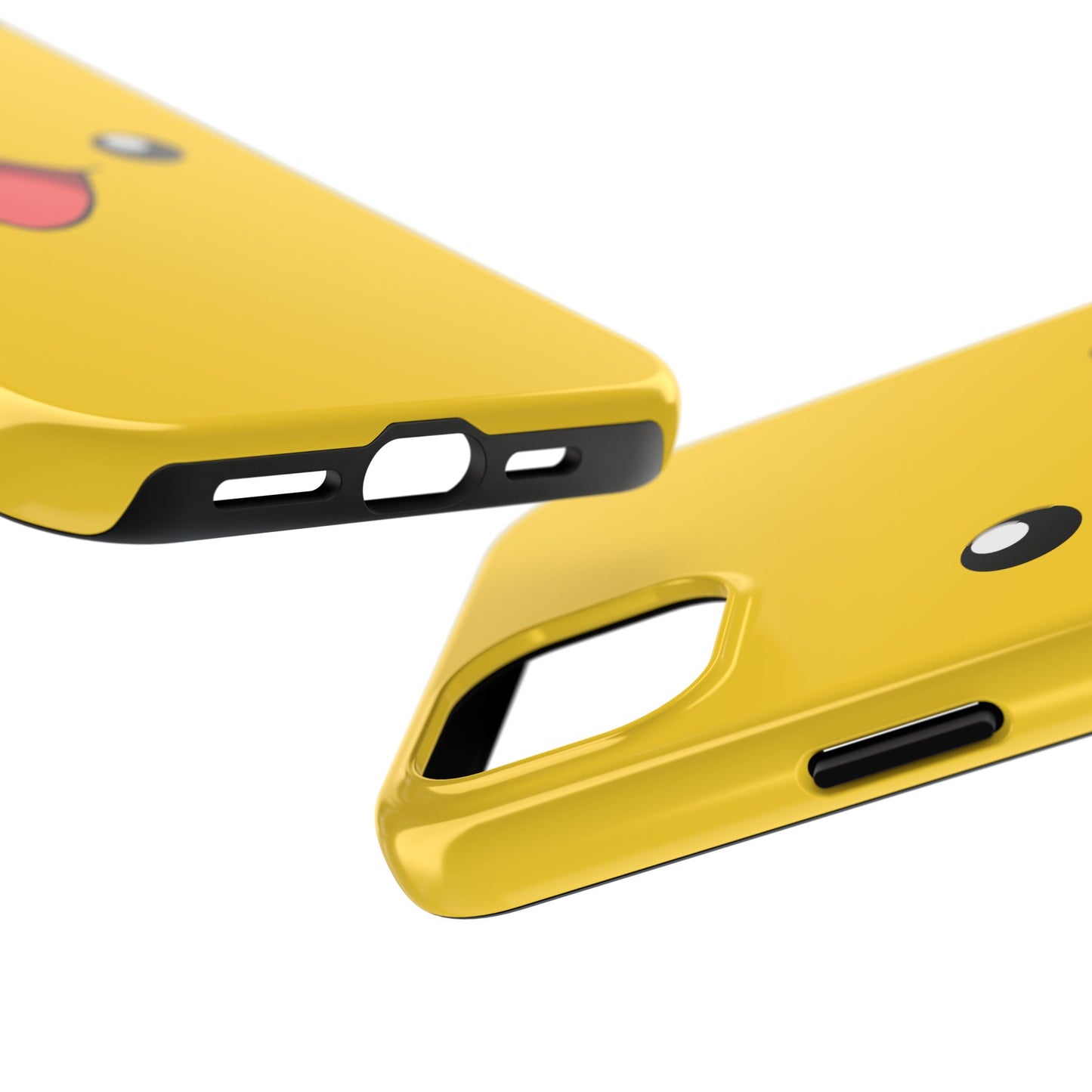 Electric Mouse Yellow Happy Face Minimal Design Tough Phone Case | Anime