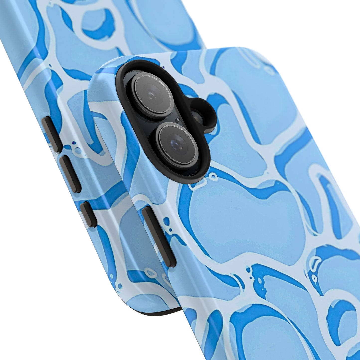 Funda resistente para teléfono con estampado de agua de piscina | Estética
