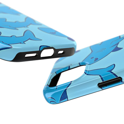 Smiley Shark Fun Pattern Tough Phone Case | Animals