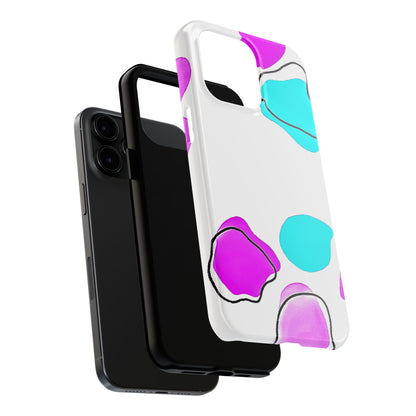 Abstract Shapes Preppy Pastel Style (Version 2) Tough Phone Case | Aesthetic