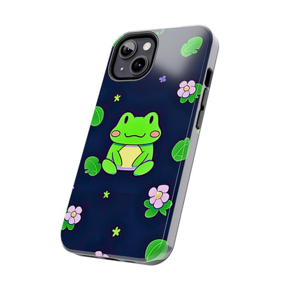 Adorable Froggy Black Tough Phone Case | Animals