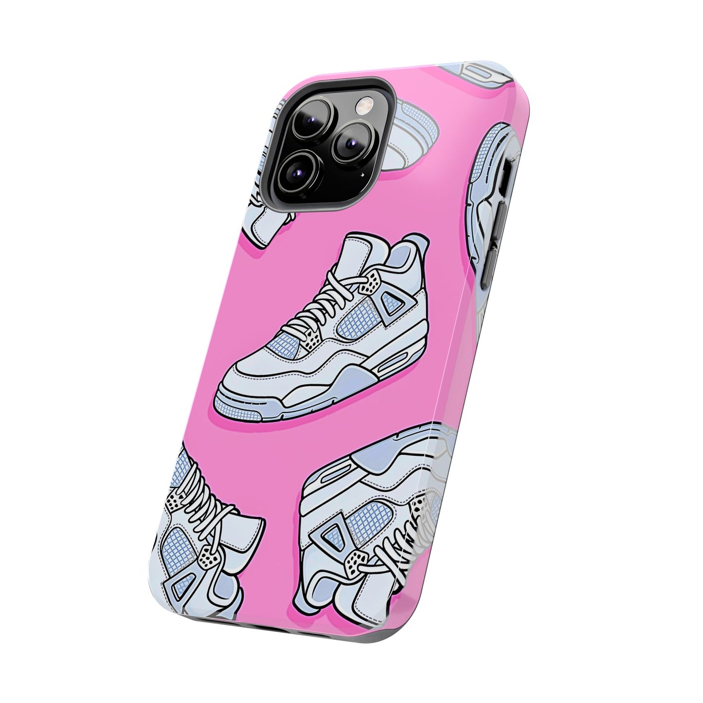 Funda resistente para teléfono con diseño de zapatillas Jordan 4 blancas | Estética