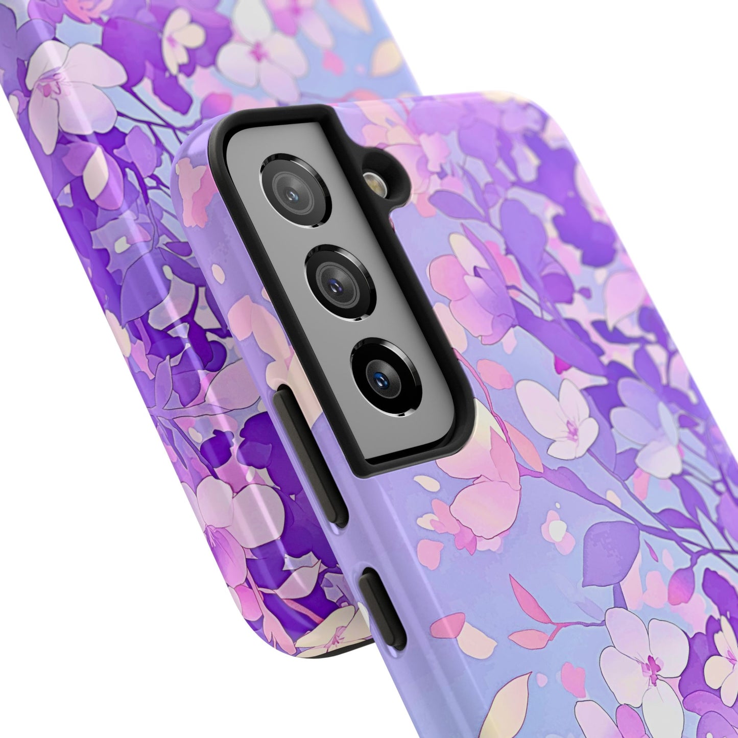 Funda resistente para teléfono con delicados estampados florales en tonos pastel | Estética