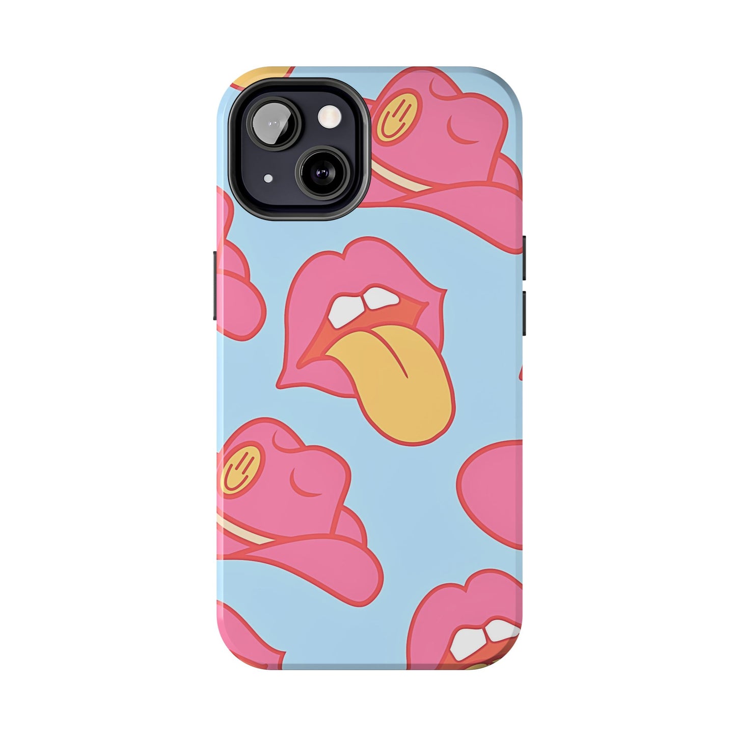 Funda resistente para teléfono con estampado de sombrero vaquero y labios sensuales (versión 1) | Estética