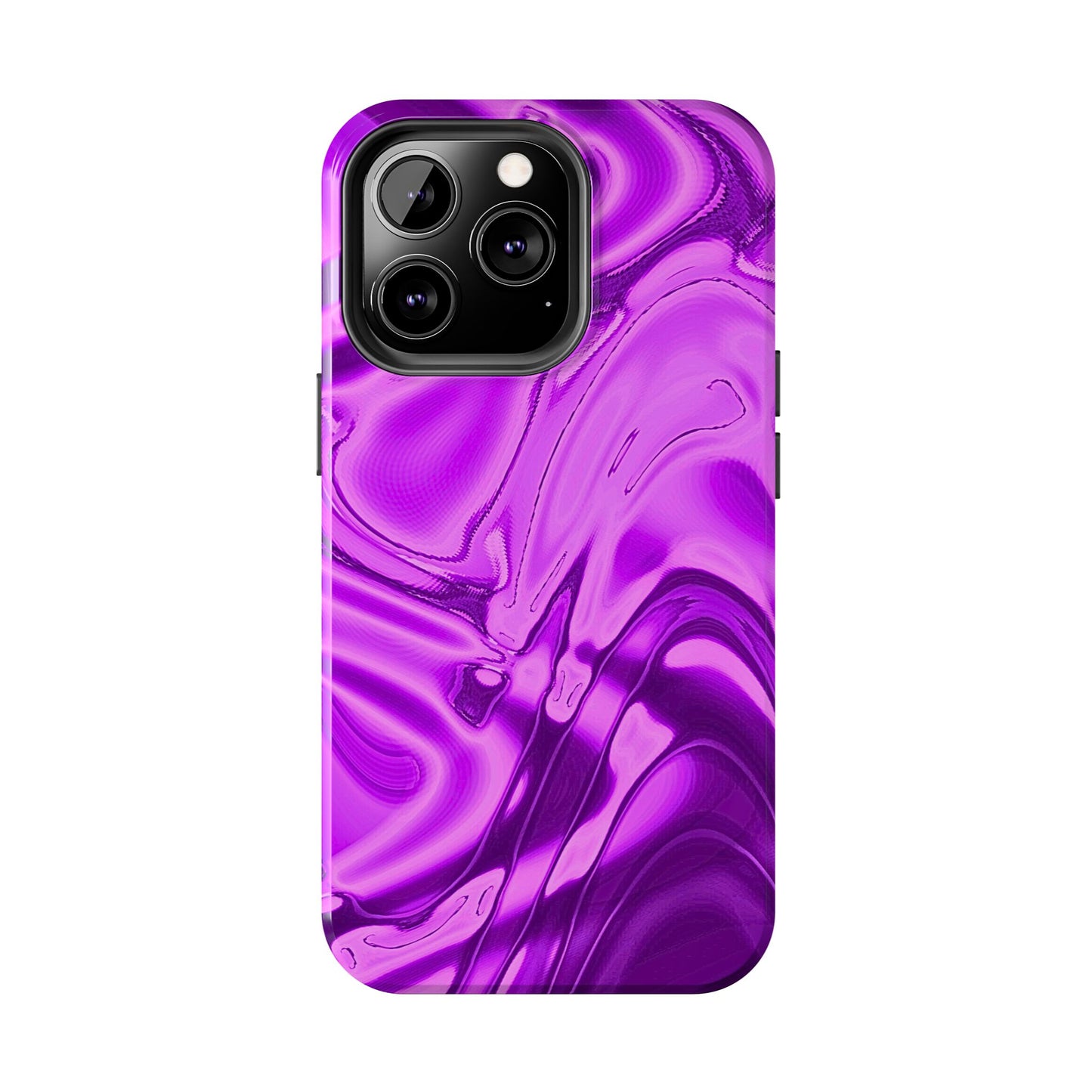 Liquid Metal Purple Tough Phone Case | Aesthetic